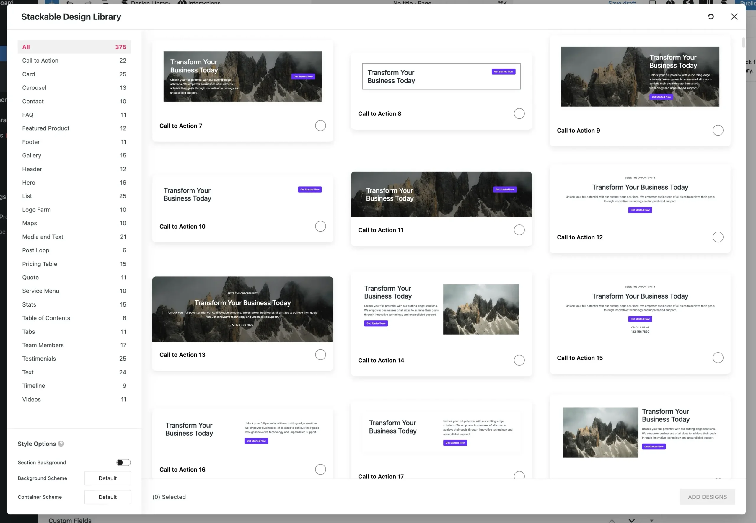 Design library using Spectra One